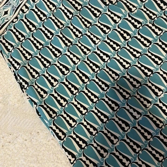 Max Studio blue‎ patterned midi dress - Picture 3 of 4